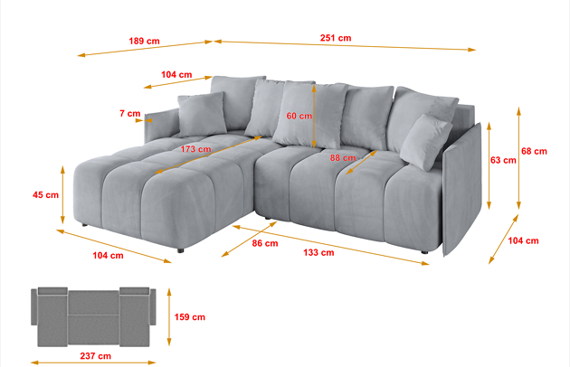 Ecksofa LONLI-L - 4