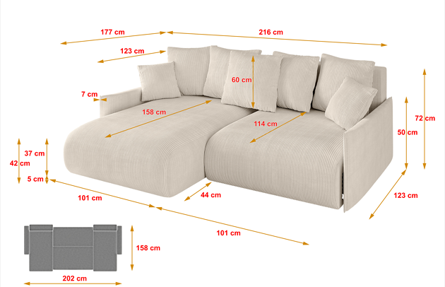 Ecksofa ONESK-L-v1 - 4