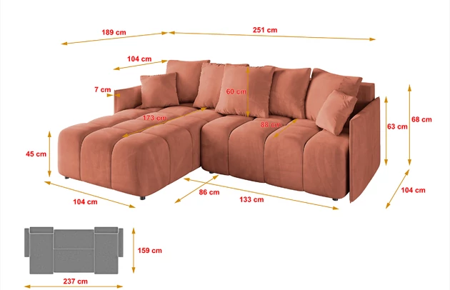 Ecksofa LONLI-L - 7