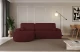 Bezug: Samt, Farbe: Bordeauxrot - Dream Velvet 202.11, Stellvariante: Ottomane Links, Stoffbeschreibung: Polsterstoff Dream Velvet: Wasserabweisender und leicht zu reinigender Möbelstoff, scheuerfest (30.000 Martindale-Zyklen) lichtecht(6), pillingarm(4-5), 100 % PES, 360 g/m2±5%, Materialzusammensetzung: 100% Polyester, Pilling Resistenz: 5, Abriebfestigkeit: 5, Scheuerbeständigkeit: 30000 Martindale-Zyklen, Zimmer: Wohnzimmer, Tiefe: 172 cm, Breite: 264 cm, Höhe: 89 cm, Schlaffunktion: Mit Schlaffunktion, Länge der Schlaffläche: 210 cm, Liegehöhe: 42 cm, Anzahl der Sitzflächen: 3, Anzahl der Rückenkissen: 2, Art der Rückenkissen: Abnehmabr, Annzahl der Sitzkissen: 2, Anzahl der Zierkissen: 2, Material der Füße: Kunststoff, Höhe der Füße: 2 cm, Farbe der Füße: Schwarz, Breite der Ottomane: 107 cm, Tiefe der Ottomane: 128 cm, Tiefe der Sitzfläche: 57 cm, Sitzhöhe: 42 cm, Art des Stauraumes: Innenfach geschlossen - 1