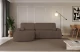 Bezug: Samt, Farbe: Braun - Dream Velvet 202.37, Stellvariante: Ottomane Links, Stoffbeschreibung: Polsterstoff Dream Velvet: Wasserabweisender und leicht zu reinigender Möbelstoff, scheuerfest (30.000 Martindale-Zyklen) lichtecht(6), pillingarm(4-5), 100 % PES, 360 g/m2±5%, Materialzusammensetzung: 100% Polyester, Pilling Resistenz: 5, Abriebfestigkeit: 5, Scheuerbeständigkeit: 30000 Martindale-Zyklen, Zimmer: Wohnzimmer, Tiefe: 172 cm, Breite: 264 cm, Höhe: 89 cm, Schlaffunktion: Mit Schlaffunktion, Länge der Schlaffläche: 210 cm, Liegehöhe: 42 cm, Anzahl der Sitzflächen: 3, Anzahl der Rückenkissen: 2, Art der Rückenkissen: Abnehmabr, Annzahl der Sitzkissen: 2, Anzahl der Zierkissen: 2, Material der Füße: Kunststoff, Höhe der Füße: 2 cm, Farbe der Füße: Schwarz, Breite der Ottomane: 107 cm, Tiefe der Ottomane: 128 cm, Tiefe der Sitzfläche: 57 cm, Sitzhöhe: 42 cm, Art des Stauraumes: Innenfach geschlossen - 1