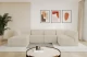 Bezug: Samt, Farbe: Beige - Dream Velvet 202.02, Stellvariante: Ottomane Links, Stoffbeschreibung: Polsterstoff Dream Velvet: Wasserabweisender und leicht zu reinigender Möbelstoff, scheuerfest (30.000 Martindale-Zyklen) lichtecht(6), pillingarm(4-5), 100 % PES, 360 g/m2±5%, Materialzusammensetzung: 100% Polyester, Pilling Resistenz: 5, Abriebfestigkeit: 5, Scheuerbeständigkeit: 30000 Martindale-Zyklen, Zimmer: Wohnzimmer, Tiefe: 180 cm, Breite: 345 cm, Höhe: 78 cm, Anzahl der Sitzflächen: 6, Sitzfüllung: Schaum HR35 20 cm, Art der Rückenkissen: Rückenlehne - feste, Annzahl der Sitzkissen: 5, Material der Füße: Kunststoff, Höhe der Füße: 4 cm, Breite der Ottomane: 106 cm, Tiefe der Ottomane: 156 cm, Tiefe der Sitzfläche: 60 cm, Sitzhöhe: 40 cm - 1