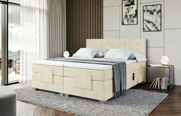 Elektrisches Boxspringbett OSTO EL - 4
