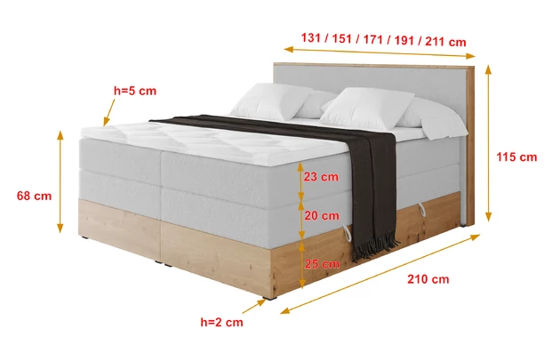 Boxspringbett LOLLI9-KING - 4