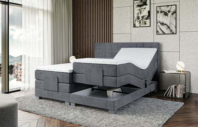 Elektrisches Boxspringbett OSTO EL - 5