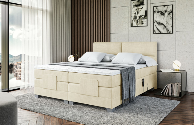 Elektrisches Boxspringbett MAYA EL - 4