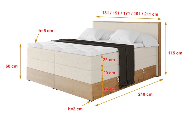 Boxspringbett LOLLI9-KING - 4
