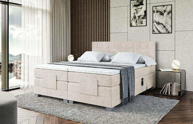 Elektrisches Boxspringbett OSTO EL - 4