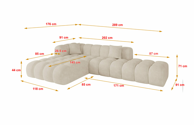 Ecksofa OLEA-L2 - 5