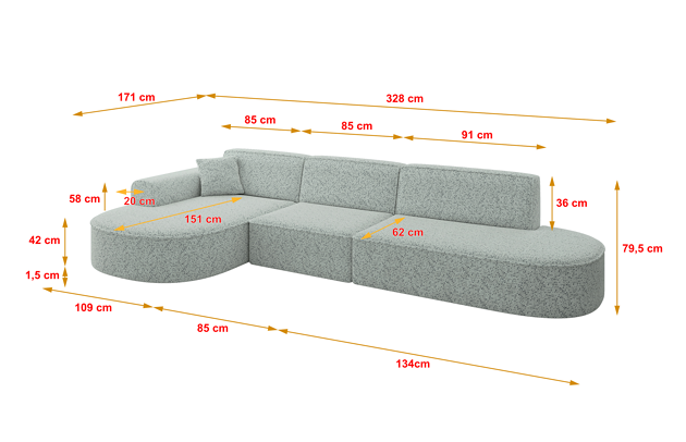 Ecksofa MARI-L2 - 4