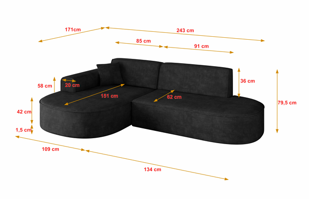 Ecksofa MARI-L1 - 4