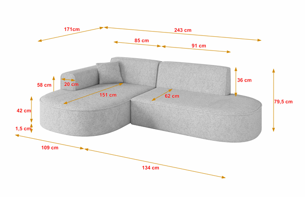 Ecksofa MARI-L1 - 4