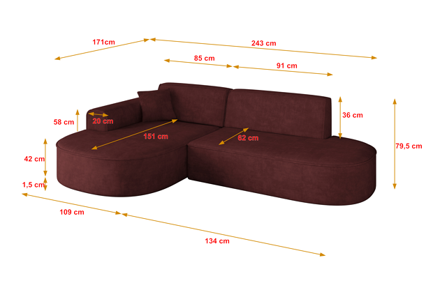 Ecksofa MARI-L1 - 4