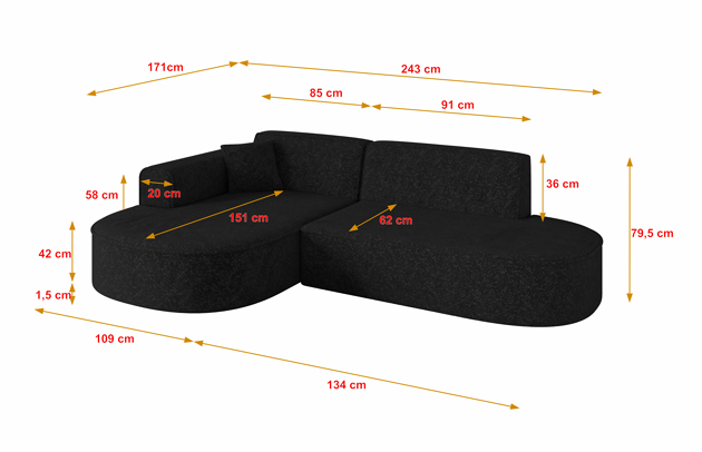 Ecksofa MARI-L1 - 4