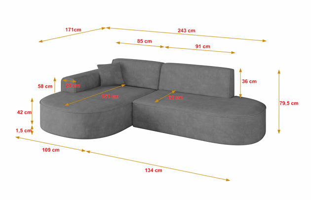 Ecksofa MARI-L1 - 4