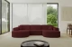 Bezug: Samt, Farbe: Bordeauxrot - Dream Velvet 202.11, Stellvariante: U-Form, Stoffbeschreibung: Polsterstoff Dream Velvet: Wasserabweisender und leicht zu reinigender Möbelstoff, scheuerfest (30.000 Martindale-Zyklen) lichtecht (6) und pillingarm (4-5), aus 100 % PES, Gewicht 360 g/m2 ±5 %, Materialzusammensetzung: 100% Polyseter, Pilling Resistenz: 4-5, Abriebfestigkeit: 5, Scheuerbeständigkeit: 30000 Martindale-Zyklen, Ausstattung: Kissen, Zimmer: Wohnzimmer, Tiefe: 171 cm, Breite: 303 cm, Höhe: 79,5 cm, Schlaffunktion: Ohne Schlaffunktion, Länge der Schlaffläche: Nicht zutreffend, Breite der Schlaffläche: Nicht zutreffend, Liegehöhe: Nicht zutreffend, Anzahl der Sitzflächen: 4, Sitzfüllung: Wellenfeder + HR35 und T30-Schaum, Art der Rückenkissen: Rückenlehne - feste, Annzahl der Sitzkissen: 3, Anzahl der Zierkissen: 2, Breite der Armlehnen: 20 cm, Höhe der Armlehnen: 58 cm, Breite der Ottomane: 109 cm, Tiefe der Ottomane: 151 cm, Tiefe der Sitzfläche: 62 cm, Sitzhöhe: 43,5 cm - 1