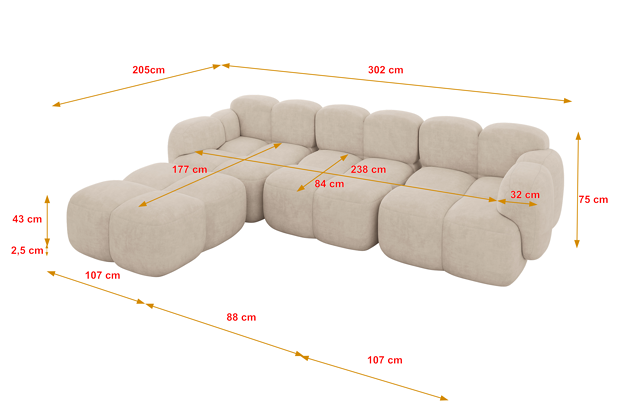 Ecksofa Miko-L2 - 4