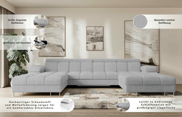 Wohnlandschaft COMA U2 - 8