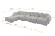 Ecksofa Miko-L3