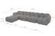 Ecksofa Miko-L3