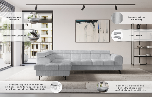 Ecksofa LUMA-L - 9