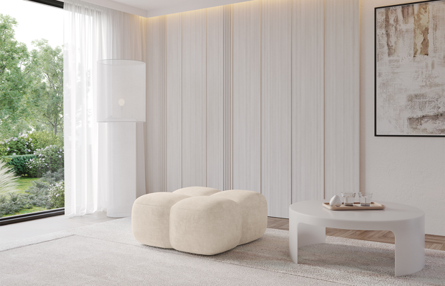 Bezug: Samt, Farbe: Beige - Dream Velvet 202.02, Stoffbeschreibung: Polsterstoff Dream Velvet: Wasserabweisender und leicht zu reinigender Möbelstoff, scheuerfest (30.000 Martindale-Zyklen) lichtecht(6), pillingarm(4-5), 100 % PES, 360 g/m2±5%, Materialzusammensetzung: 100% Polyester, Pilling Resistenz: 5, Abriebfestigkeit: 5, Scheuerbeständigkeit: 30000 Martindale-Zyklen, Zimmer: Wohnzimmer, Tiefe: 90 cm, Breite: 90 cm, Höhe: 43 cm, Anzahl der Sitzflächen: 1, Sitzfüllung: Wellenfeder Typ A + T30-Schaum, Material der Füße: Kunststoff, Höhe der Füße: 2,5 cm - 1