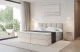 Bezug: Samt, Farbe: Beige - Casablanca 2301, Stoffbeschreibung: Polsterstoff Casablanca: „Pet-friendly“, leicht zu reinigen (CleanBOO+), wasserabweisend mit Lotuseffekt, scheuerfest (45.000 Martindale- Zyklen), Gewicht 310g/m2 ±5 %, Zimmer: Schlafzimmer, Länge: 207 cm, Breite: 120 cm, Höhe: 105 cm, Größe: 120x200 cm, Länge der Schlaffläche: 200 cm, Breite der Schlaffläche: 120 cm, Liegehöhe: 55 cm, Härtegrad der Matratze: H3, Höhe der Matratze: 20 cm, Matratze: Bonellfederung, Farbe des Toppers: Weiß, Höhe des Toppers: 5 cm, Material des Toppers: Schaumstoff, Bettkasten: Ja, Anzahl der Bettkasten: 2, Höhe der Bettkasten: 30 cm, Höhe des Kopfteils: 105 cm, Dicke des Kopfteils: 6 cm, Gepolsterte Rückseite: Nein - 1