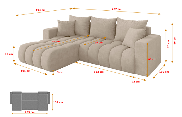 Ecksofa MILA-L-v1 - 4