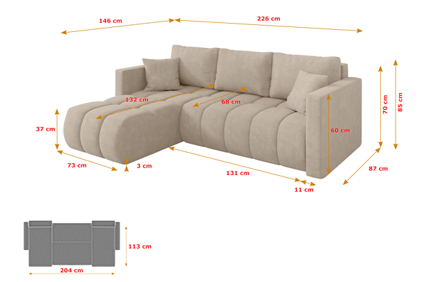 Ecksofa GARD-L - 4