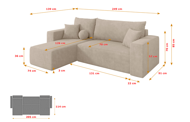 Ecksofa SENO-L - 4
