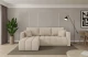 Bezug: Samt, Farbe: Beige - Dream Velvet 202.02, Stellvariante: Ottomane Links, Stoffbeschreibung: Polsterstoff Dream Velvet: Wasserabweisender und leicht zu reinigender Möbelstoff, scheuerfest (30.000 Martindale-Zyklen) lichtecht(6), pillingarm(4-5), 100 % PES, 360 g/m2±5%, Materialzusammensetzung: 100% PU, Pilling Resistenz: 5, Abriebfestigkeit: 5, Scheuerbeständigkeit: 30000 Martindale-Zyklen, Ausstattung: Kissen, Schlaffunktion: Mit Schlaffunktion, Zimmer: Wohnzimmer, Tiefe: 146 cm, Breite: 226 cm, Höhe: 85 cm, Länge der Schlaffläche: 204 cm, Breite der Schlaffläche: 113 cm, Liegehöhe: 37 cm, Anzahl der Sitzflächen: 3, Anzahl der Rückenkissen: 3, Art der Rückenkissen: Rückenkissen, Anzahl der Zierkissen: 2, Material der Füße: Kunststoff, Höhe der Füße: 3 cm, Tiefe der Armlehnen: 87 cm, Breite der Armlehnen: 11 cm, Höhe der Armlehnen: 60 cm, Breite der Ottomane: 73 cm, Tiefe der Ottomane: 132 cm, Tiefe der Sitzfläche: 68 cm, Sitzhöhe: 37 cm, Art des Stauraumes: Innenfach geschlossen - 1