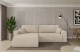 Bezug: Samt, Farbe: Beige - Dream Velvet 202.02, Stellvariante: Ottomane Links, Stoffbeschreibung: Polsterstoff Dream Velvet: Wasserabweisender und leicht zu reinigender Möbelstoff, scheuerfest (30.000 Martindale-Zyklen) lichtecht(6), pillingarm(4-5), 100 % PES, 360 g/m2±5%, Materialzusammensetzung: 100% PU, Pilling Resistenz: 5, Abriebfestigkeit: 5, Scheuerbeständigkeit: 30000 Martindale-Zyklen, Ausstattung: Kissen, Schlaffunktion: Mit Schlaffunktion, Zimmer: Wohnzimmer, Tiefe: 193 cm, Breite: 276 cm, Höhe: 88 cm, Länge der Schlaffläche: 233 cm, Breite der Schlaffläche: 132 cm, Liegehöhe: 38 cm, Anzahl der Sitzflächen: 3, Anzahl der Rückenkissen: 2, Art der Rückenkissen: Rückenkissen, Anzahl der Zierkissen: 2, Material der Füße: Kunststoff, Höhe der Füße: 3 cm, Tiefe der Armlehnen: 100 cm, Breite der Armlehnen: 22 cm, Höhe der Armlehnen: 60 cm, Breite der Ottomane: 101 cm, Tiefe der Ottomane: 179 cm, Tiefe der Sitzfläche: 88 cm, Sitzhöhe: 38 cm, Art des Stauraumes: Innenfach geschlossen - 1