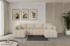 Bezug: Samt, Farbe: Beige - Dream Velvet 202.02, Stellvariante: U-Form, Stoffbeschreibung: Polsterstoff Dream Velvet: Wasserabweisender und leicht zu reinigender Möbelstoff, scheuerfest (30.000 Martindale-Zyklen) lichtecht(6), pillingarm(4-5), 100 % PES, 360 g/m2±5%, Materialzusammensetzung: 100% PU, Pilling Resistenz: 5, Abriebfestigkeit: 5, Scheuerbeständigkeit: 30000 Martindale-Zyklen, Ausstattung: Kissen, Schlaffunktion: Mit Schlaffunktion, Zimmer: Wohnzimmer, Tiefe: 146 cm, Breite: 300 cm, Höhe: 85 cm, Länge der Schlaffläche: 277 cm, Breite der Schlaffläche: 113 cm, Liegehöhe: 37 cm, Anzahl der Sitzflächen: 6, Anzahl der Rückenkissen: 4, Art der Rückenkissen: Rückenkissen, Anzahl der Zierkissen: 3, Material der Füße: Kunststoff, Höhe der Füße: 3 cm, Tiefe der Armlehnen: 87 cm, Breite der Armlehnen: 11 cm, Höhe der Armlehnen: 60 cm, Breite der Ottomane: 73 cm, Tiefe der Ottomane: 132 cm, Tiefe der Sitzfläche: 68 cm, Sitzhöhe: 37 cm, Art des Stauraumes: Innenfach geschlossen - 1