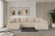 Bezug: Samt, Farbe: Beige - Dream Velvet 202.02, Stellvariante: U-Form, Stoffbeschreibung: Polsterstoff Dream Velvet: Wasserabweisender und leicht zu reinigender Möbelstoff, scheuerfest (30.000 Martindale-Zyklen) lichtecht(6), pillingarm(4-5), 100 % PES, 360 g/m2±5%, Materialzusammensetzung: 100% PU, Pilling Resistenz: 5, Abriebfestigkeit: 5, Scheuerbeständigkeit: 30000 Martindale-Zyklen, Ausstattung: Kissen, Schlaffunktion: Mit Schlaffunktion, Zimmer: Wohnzimmer, Tiefe: 194 cm, Breite: 378 cm, Höhe: 86 cm, Länge der Schlaffläche: 334 cm, Breite der Schlaffläche: 132 cm, Liegehöhe: 38 cm, Anzahl der Sitzflächen: 6, Anzahl der Rückenkissen: 4, Art der Rückenkissen: Rückenkissen, Anzahl der Zierkissen: 2, Material der Füße: Kunststoff, Höhe der Füße: 3 cm, Tiefe der Armlehnen: 100 cm, Breite der Armlehnen: 22 cm, Höhe der Armlehnen: 60 cm, Breite der Ottomane: 101 cm, Tiefe der Ottomane: 179 cm, Tiefe der Sitzfläche: 95 cm, Sitzhöhe: 38 cm, Art des Stauraumes: Innenfach geschlossen - 1