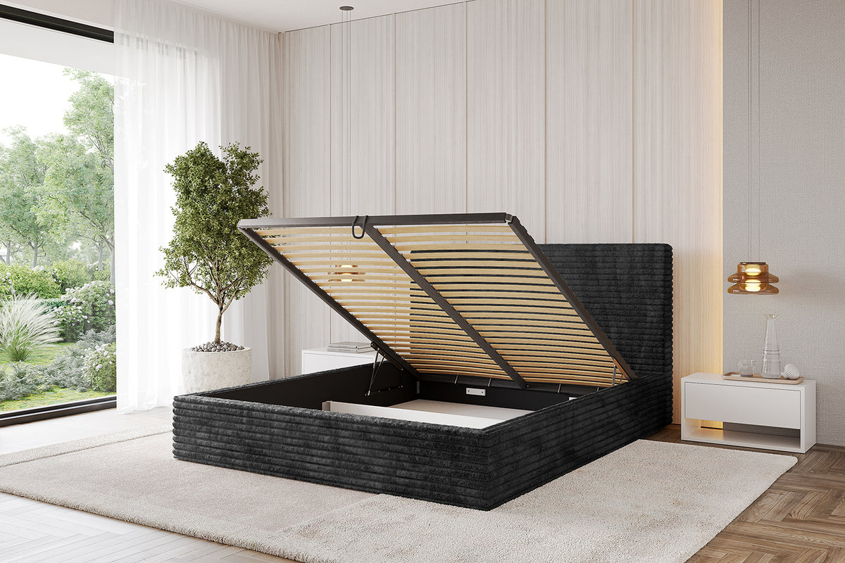 Łóżko tapicerowane ALOVA sztruks