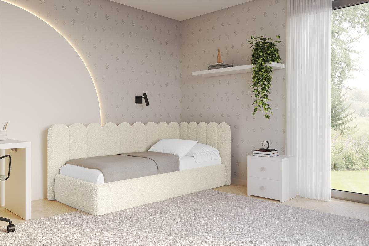 Jugendbett ARTY Bouclé Linksseitig