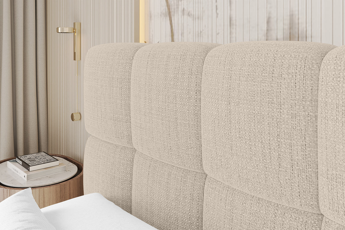 Łóżko boxspring AURI plecionka