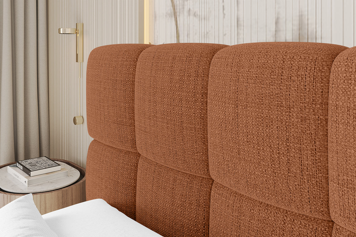 Łóżko boxspring AURI plecionka