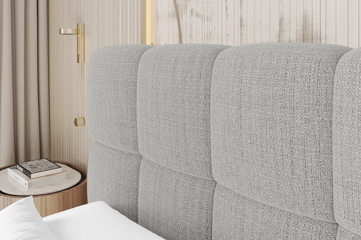 Łóżko boxspring AURI plecionka