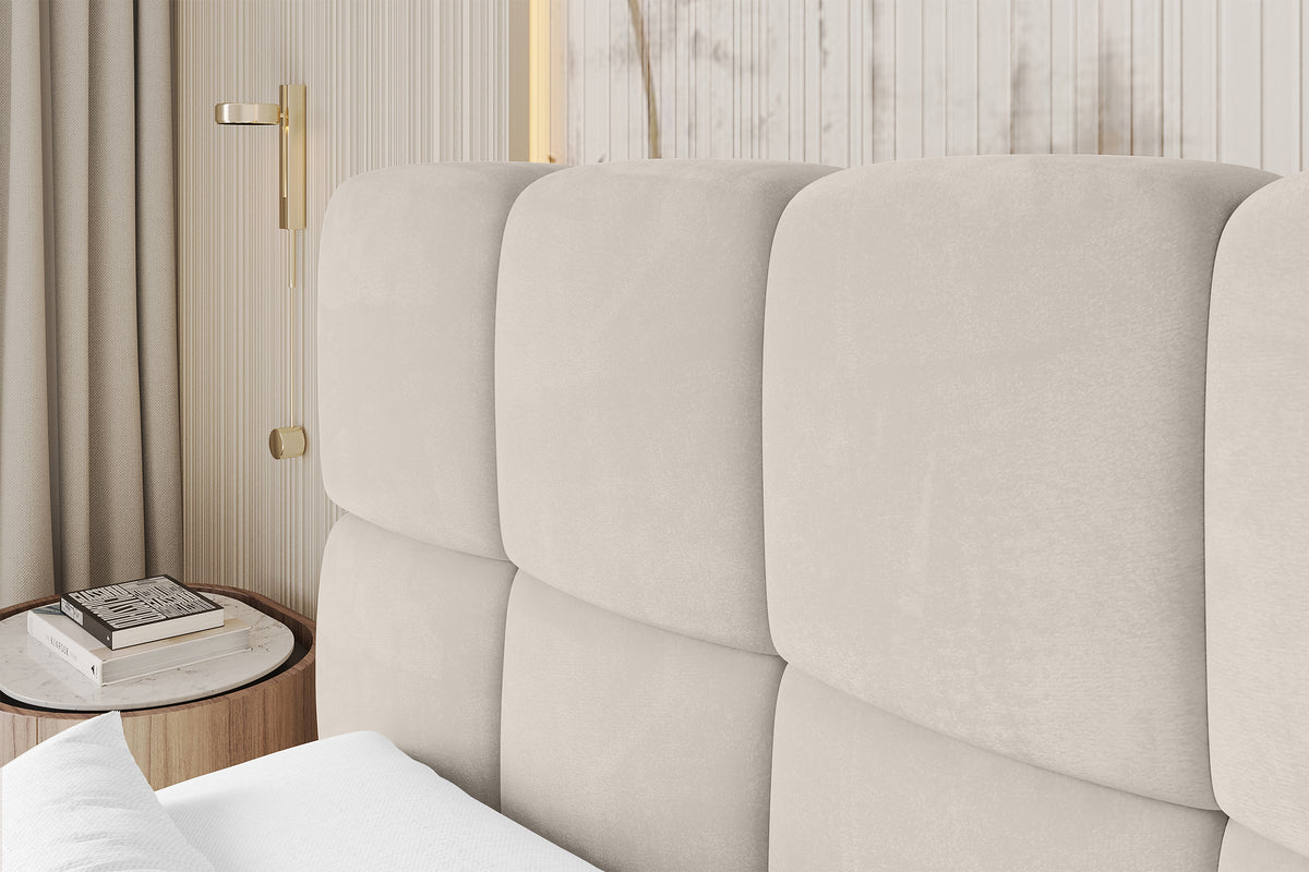 Łóżko boxspring AURI welur