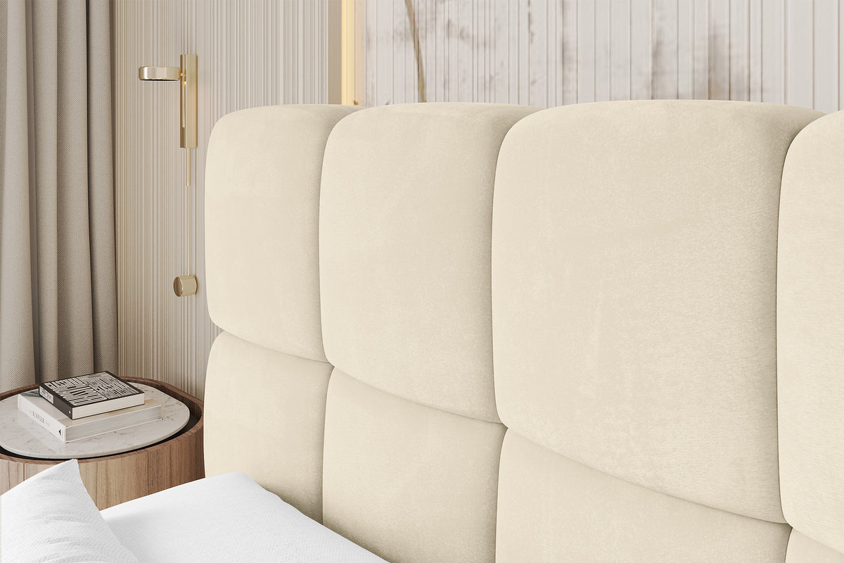 Łóżko boxspring AURI welur