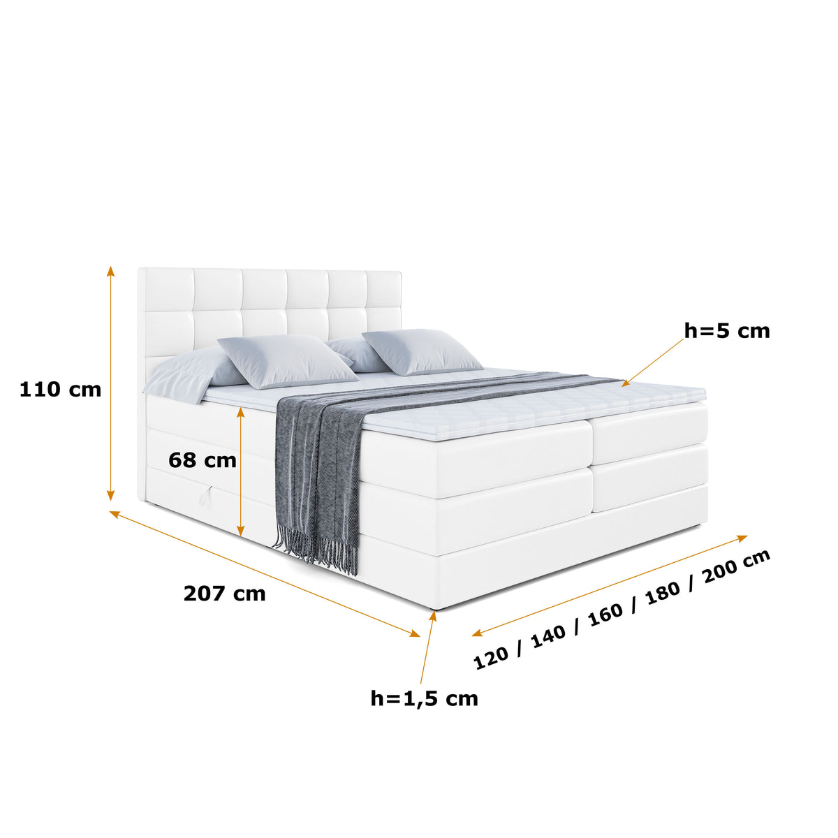 Boxspringbett APO KING Kunstleder