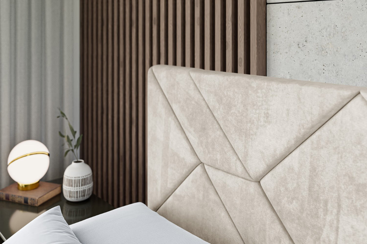 Łóżko boxspring BARWA-Z welur