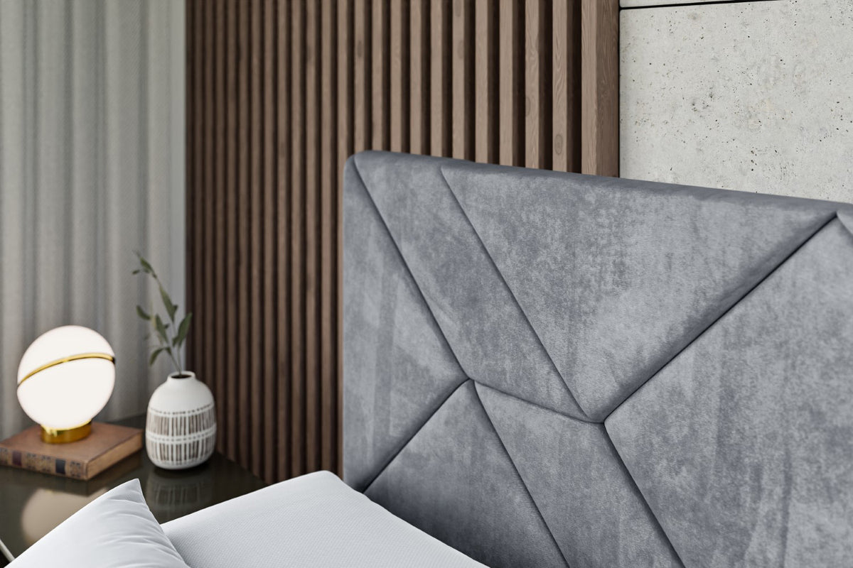 Łóżko boxspring BARWA-Z welur