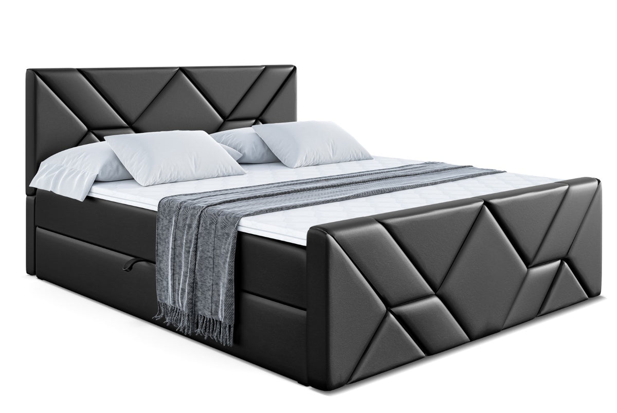 Łóżko boxspring BARWA-Z ekoskóra