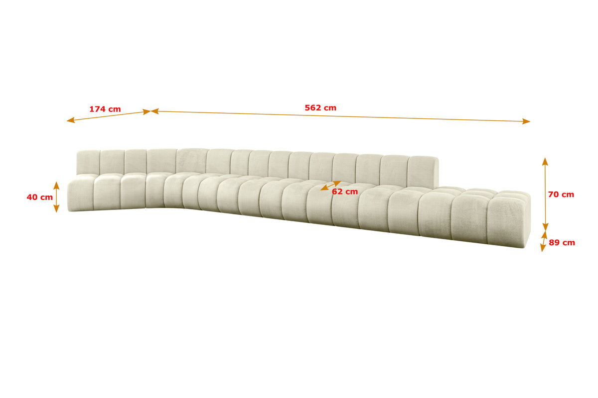 Ecksofa BRILO-L3 Samt