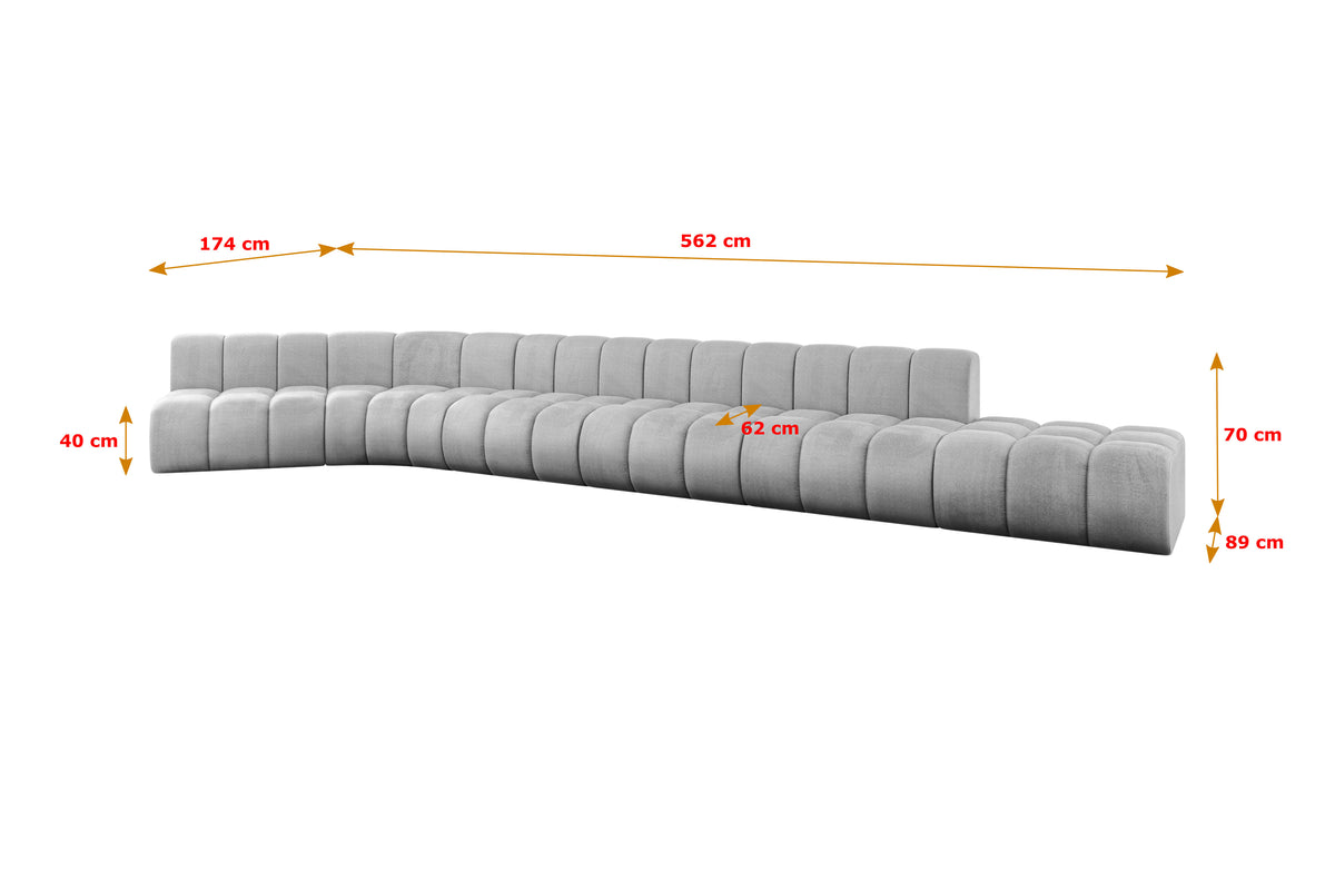 Ecksofa BRILO-L3 Samt