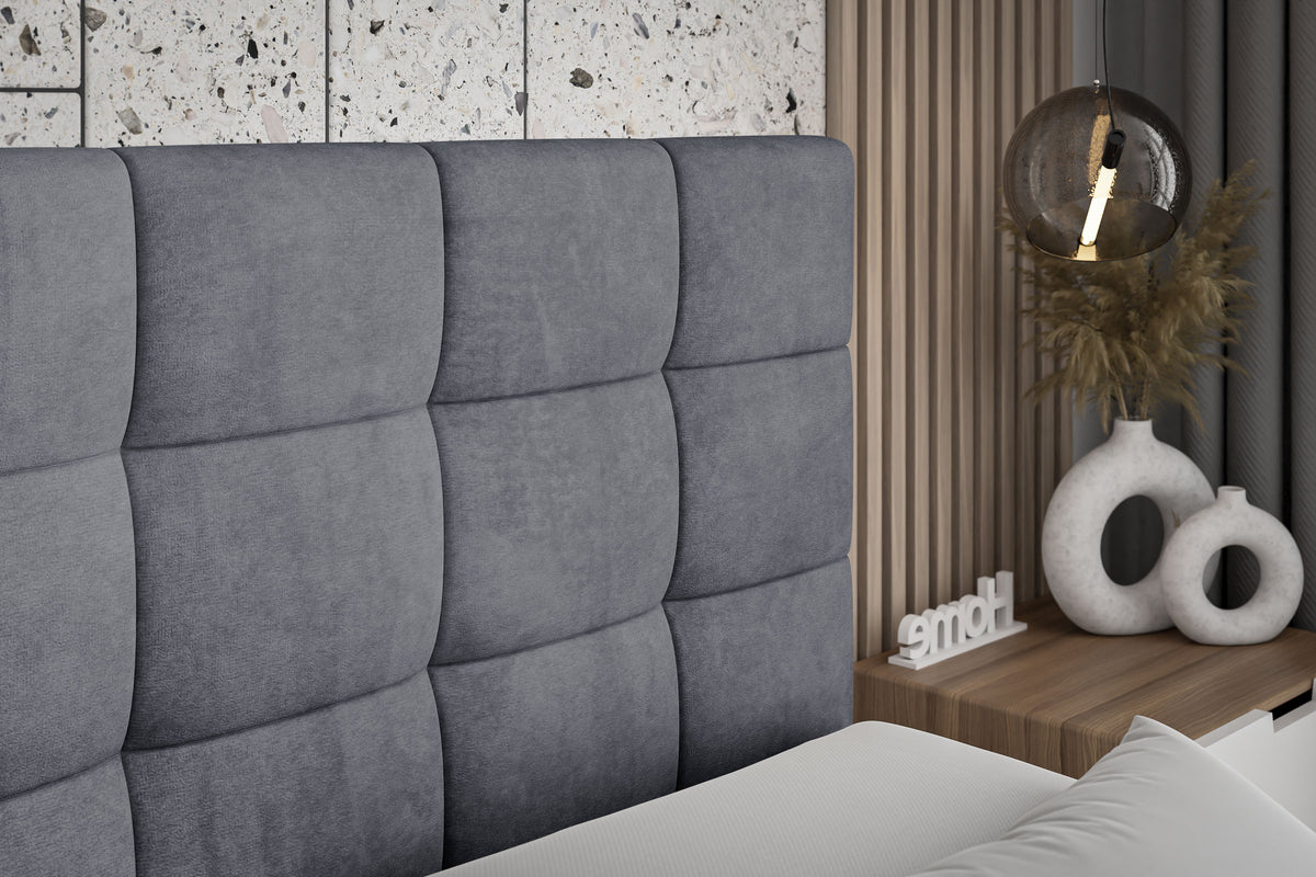Łóżko boxspring BRUGO welur