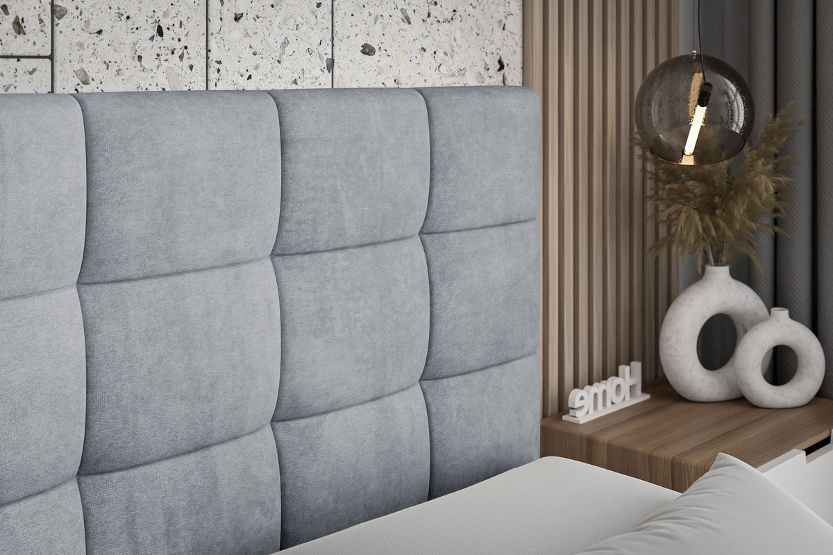 Łóżko boxspring BRUGO welur