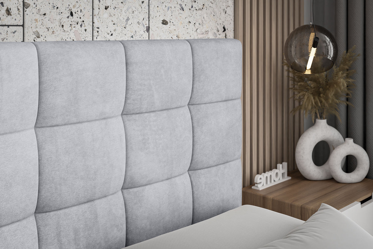 Łóżko boxspring BRUGO welur